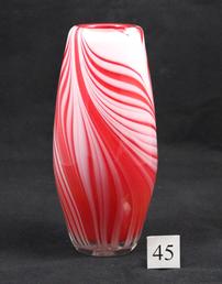 Vase #45 - Red with White 202//258
